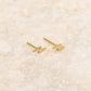 Lightning earstuds gold-colored