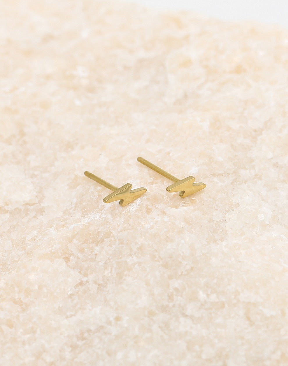 Lightning earstuds gold-colored