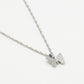 Lange ketting vlinder zilverkleurig