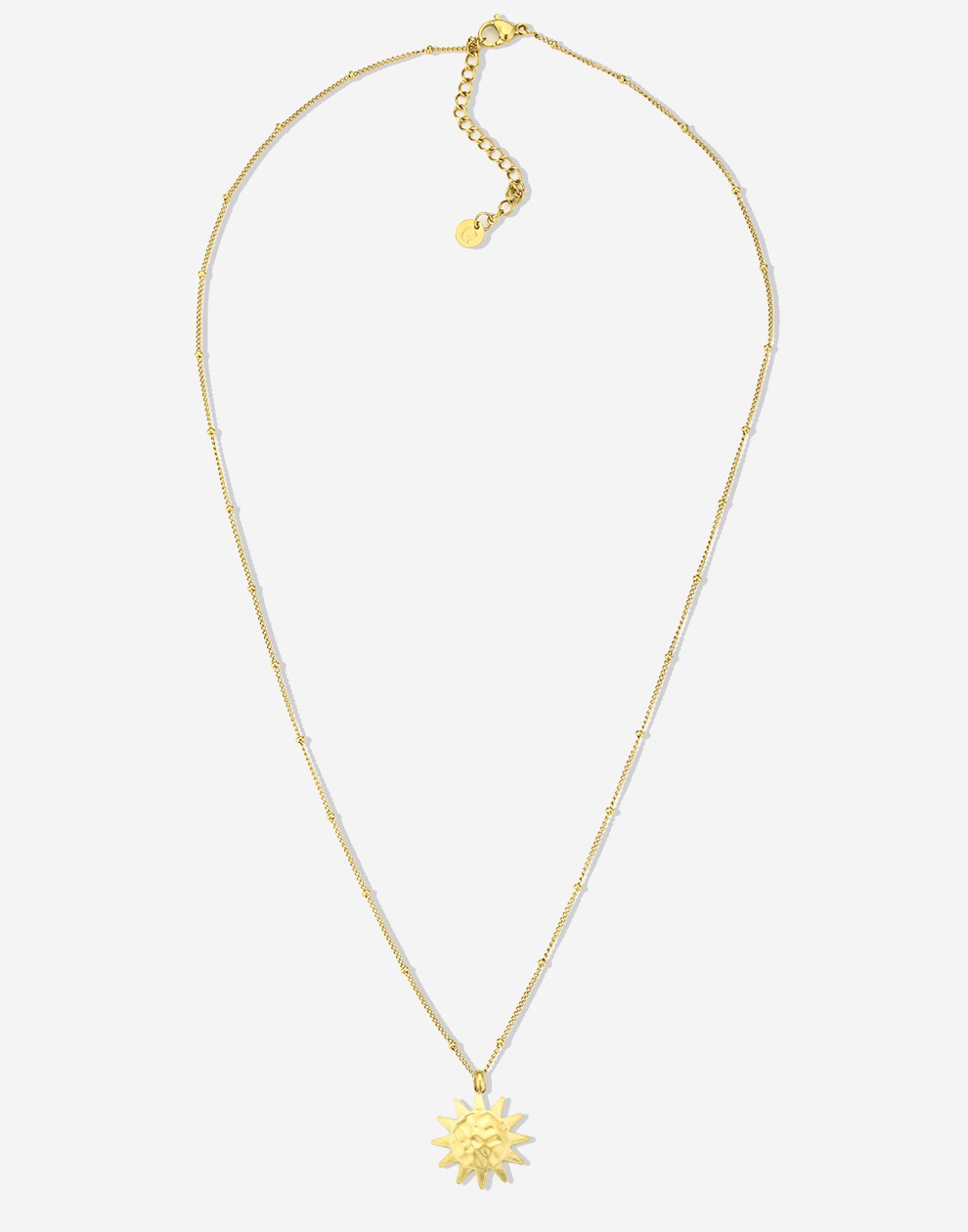 ketting zon goudkleurig