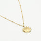 ketting zon goudkleurig