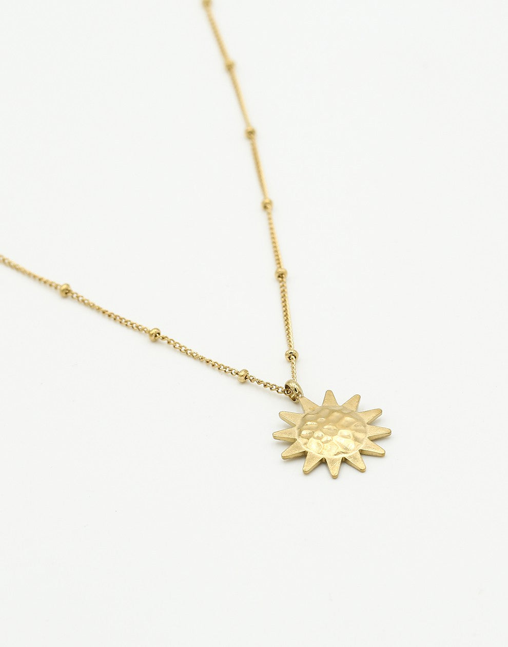 ketting zon goudkleurig