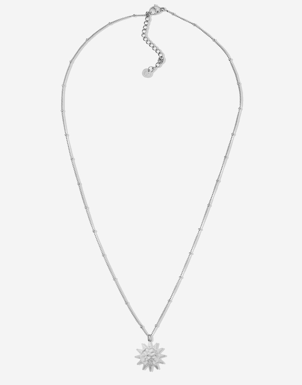 ketting zon zilverkleurig