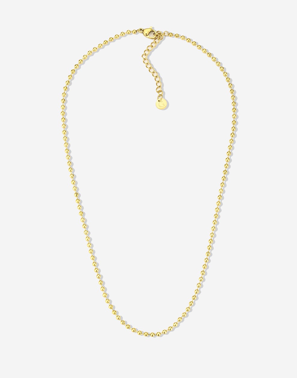 Ketting bolletjes goudkleurig
