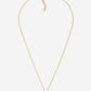 Ketting ronde steen goudkleurig