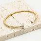 spijker armband goudkleurig