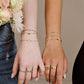 Armbanden vriendschapset hartjes goudkleurig