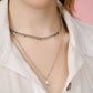 Ketting met parel zilverkleurig