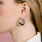 Oorringen vintage hoops zilverkleurig