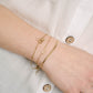 armband love goudkleurig