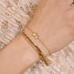 Vlinder armband goudkleurig