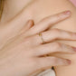 Zirkonia ring hartje goudkleurig