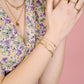 paperclip schakelarmband goudkleurig