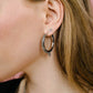 Hoops bali tribal zilverkleurig