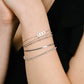 Armband tennis snake zilverkleurig
