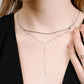 Ketting Y-vorm muntjes zilverkleurig