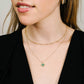 Ketting goudkleurig bolletjes dubbel