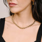 Gedraaide schakelketting chunky goudkleurig