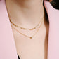 Initialen ketting letter P goudkleurig