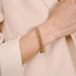 Armband bolletjes 8mm goudkleurig