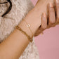 armband uitgesneden hartje goudkleurig