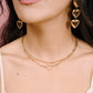 Ketting bolletjes goudkleurig