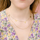 love ketting goudkleurig