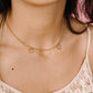 Ketting bolletjes mini goudkleurig