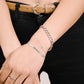 armband speels hartje zilverkleurig