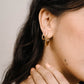 hoops met chain goudkleurig