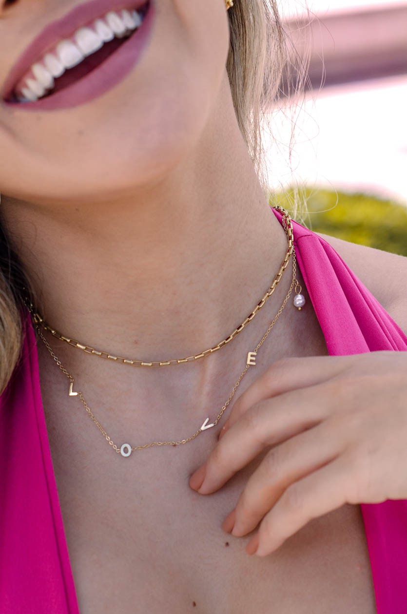 Ketting goudkleurig schakels fijn