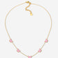 Ketting vlinders roze goudkleurig