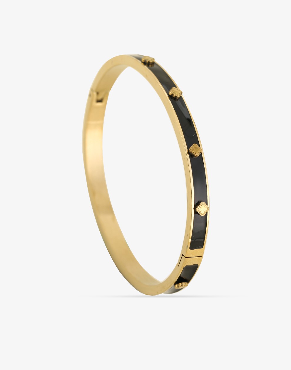 Bangle klavers zwart