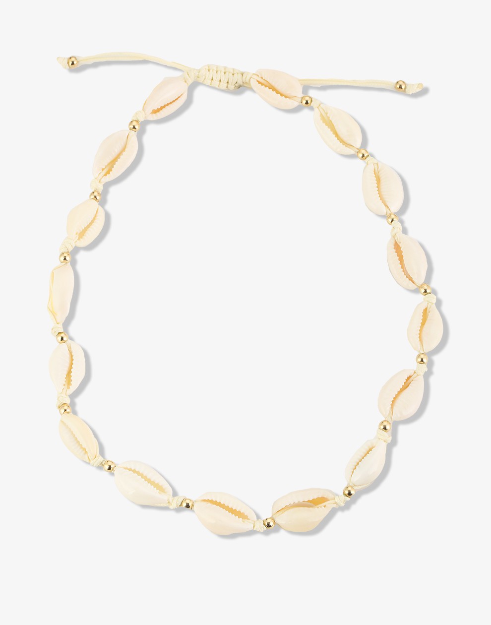 Schelpenketting beige