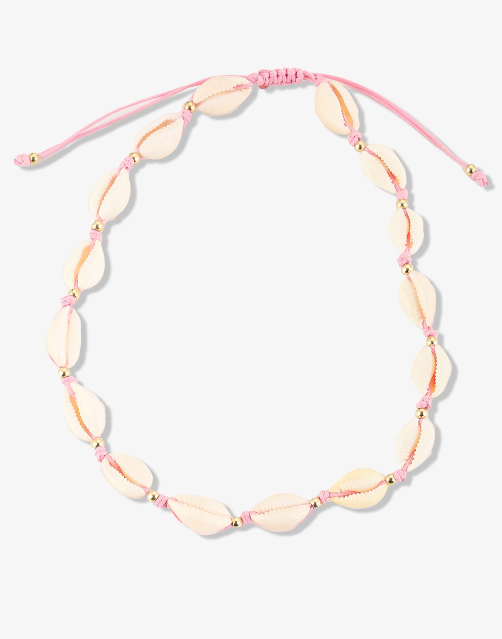 Schelpenketting roze