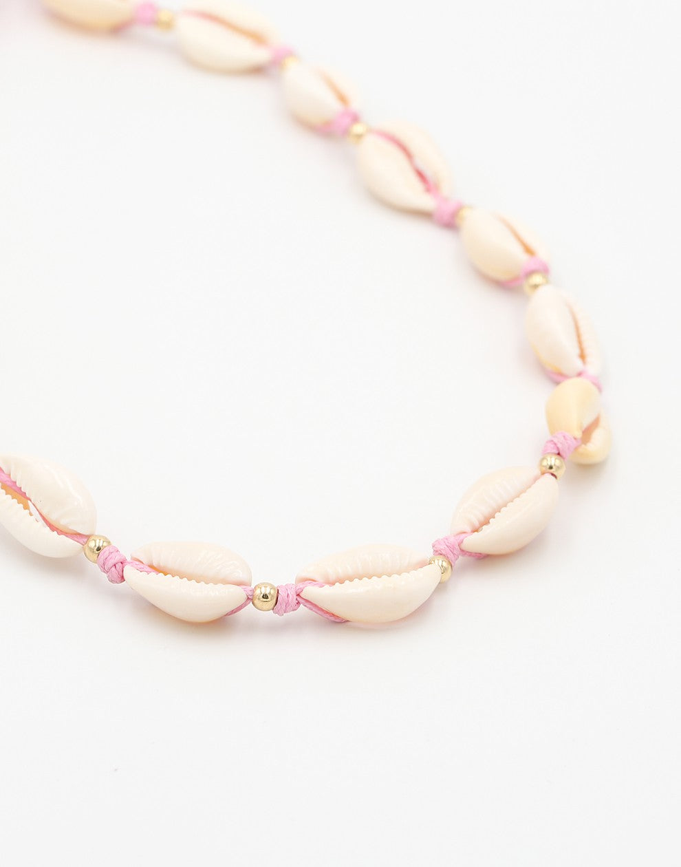 Schelpenketting roze