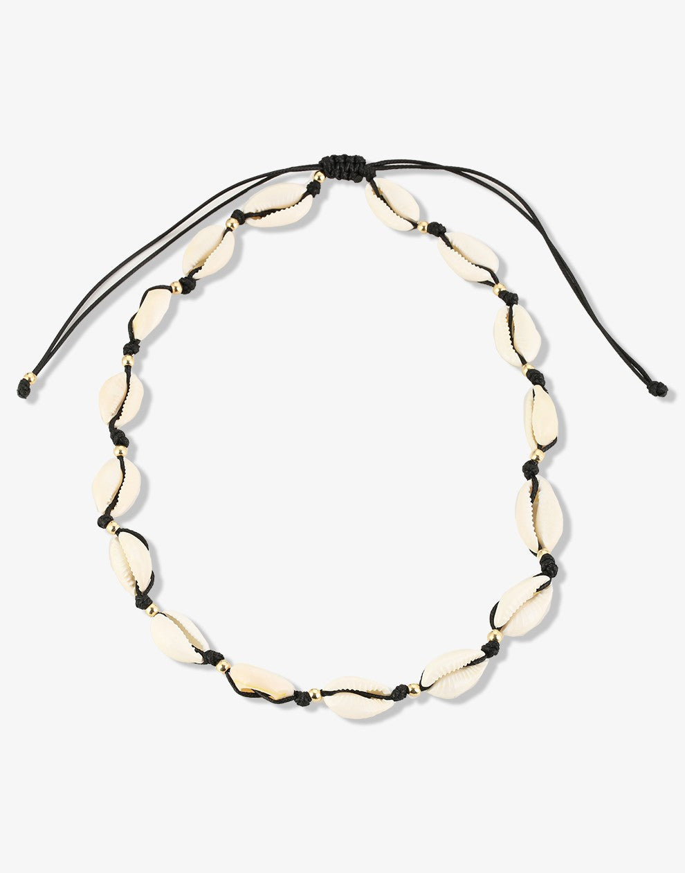 Schelpenketting zwart