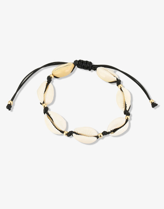 schelpenarmband zwart