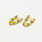 Oorsteker ketting beads groen
