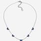 Ketting vlinders blauw zilverkleurig