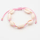 schelpenarmband roze