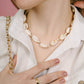 Schelpenketting beige