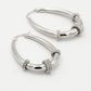 Ovale bali hoops zilverkleurig