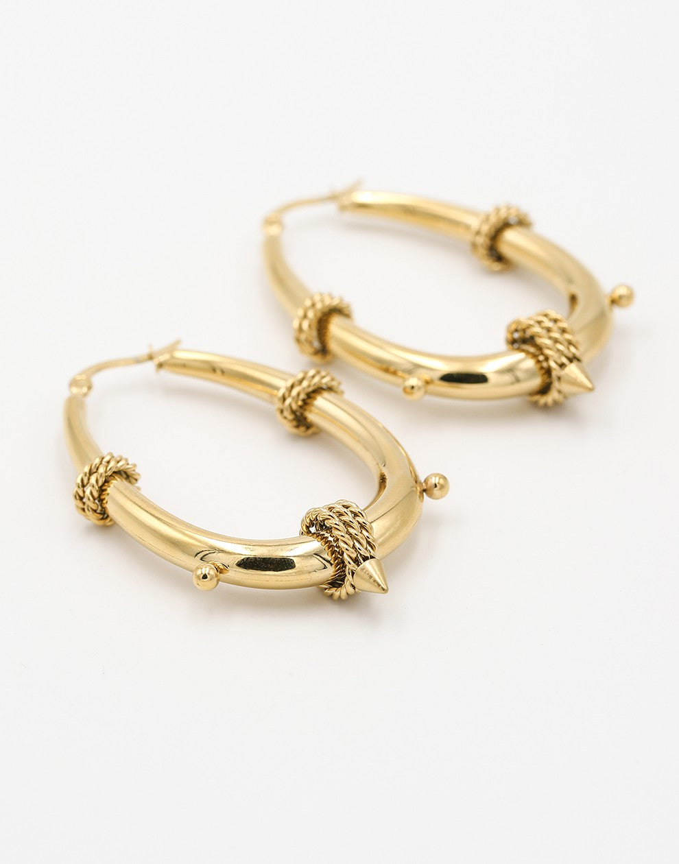 hoops bali goudkleurig groot