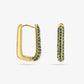 Hoops ovaal steentjes groen