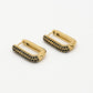 Hoops oval stones black