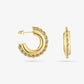 Chunky hoop tribal klein goudkleurig