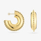 Chunky hoop tribal goudkleurig