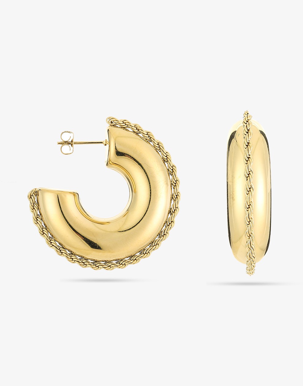 Chunky hoop tribal goudkleurig