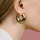 Chunky hoop tribal goudkleurig